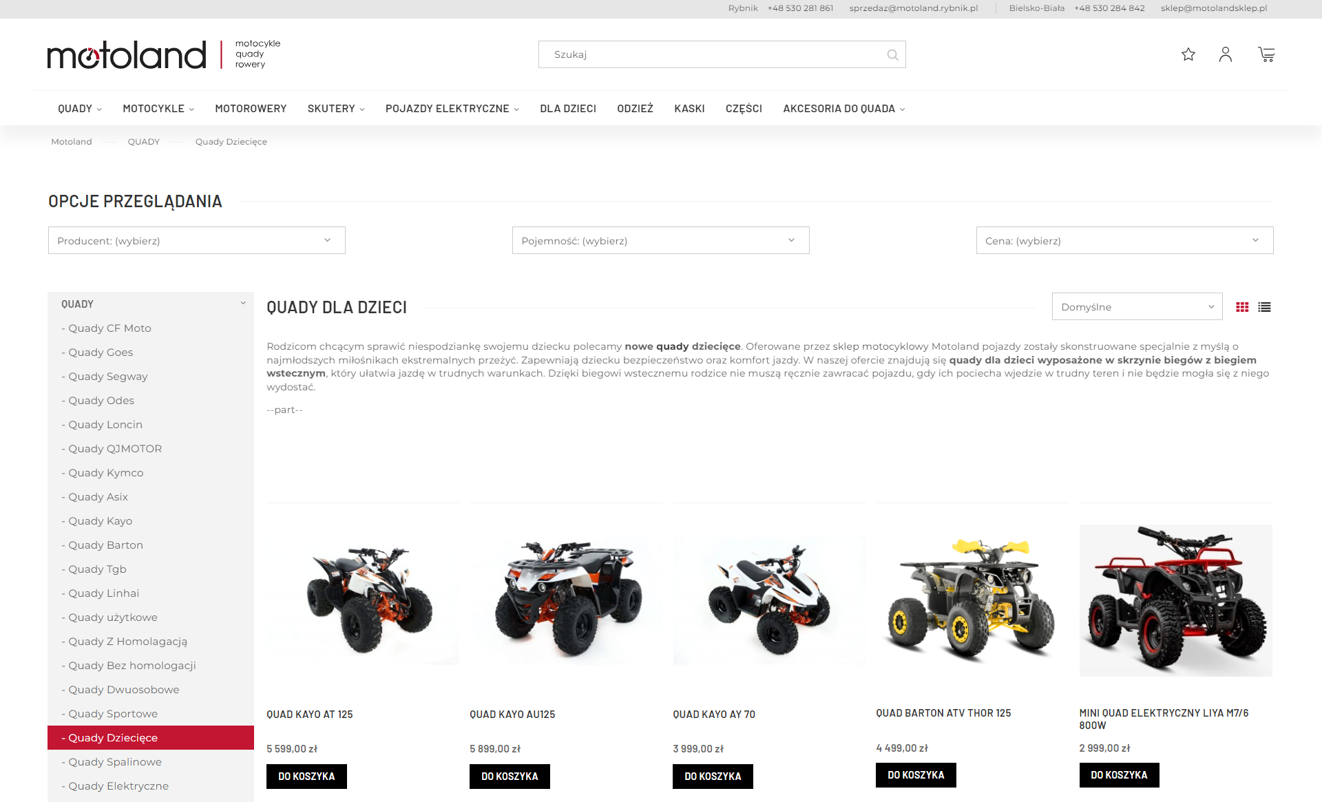 Bezpieczeństwo przede wszystkim - na co zwrócić uwagę kupując quady dla dzieci?