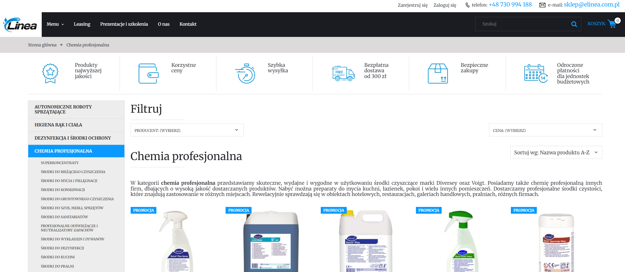 Czym chemia profesjonalna różni się od produktów dostępnych w handlu detalicznym?